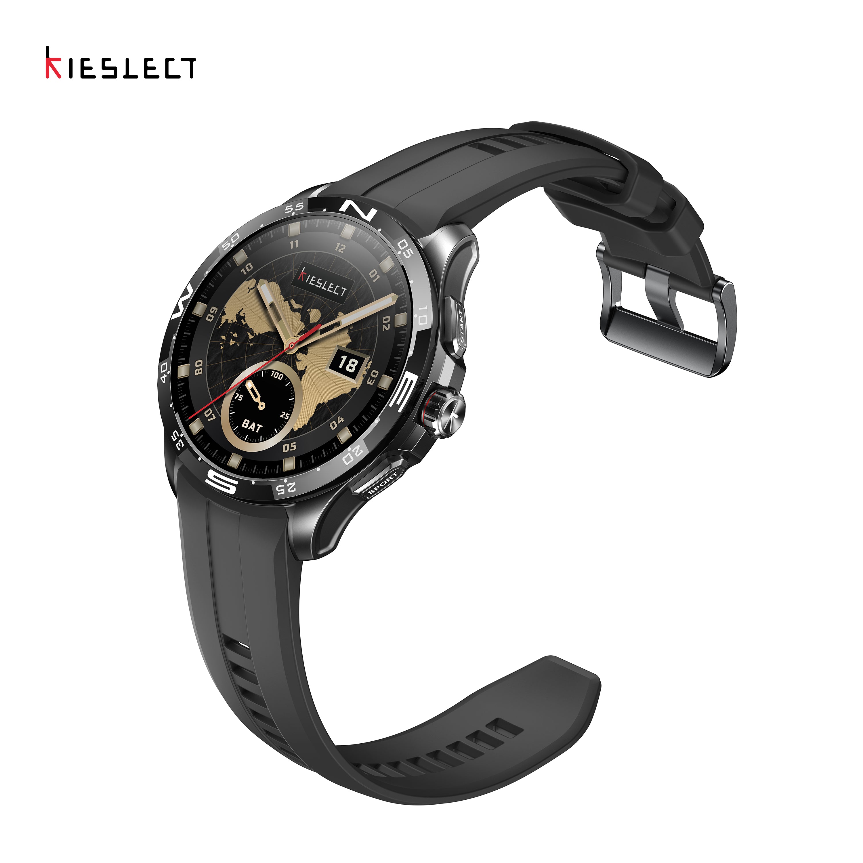 Kieslect Actor Smartwatch with GPS+5ATM  and Stunning Ceramic Bezel